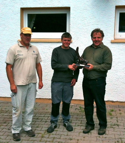 Gestifteter Pokal zum Hegefischen 2012